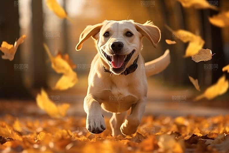 拉布拉多宠物导盲犬摄影图