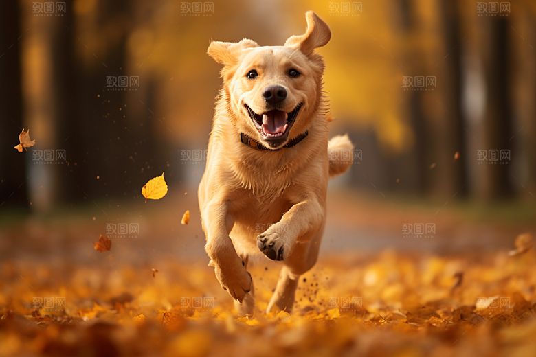 拉布拉多动物导盲犬摄影图