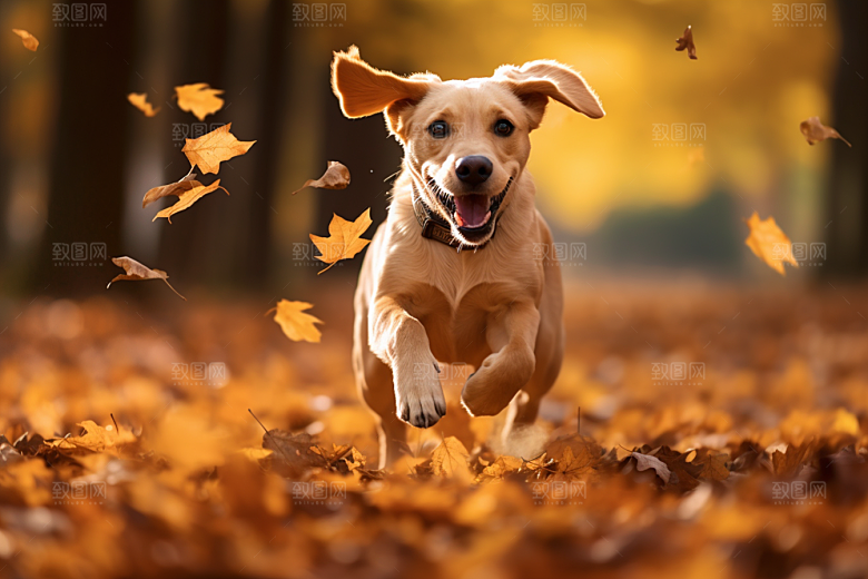 拉布拉多导盲犬可爱摄影图