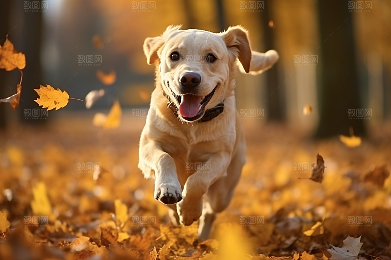 拉布拉多形象导盲犬摄影图