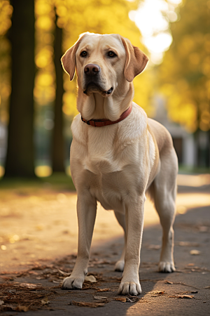 拉布拉多写真导盲犬摄影图