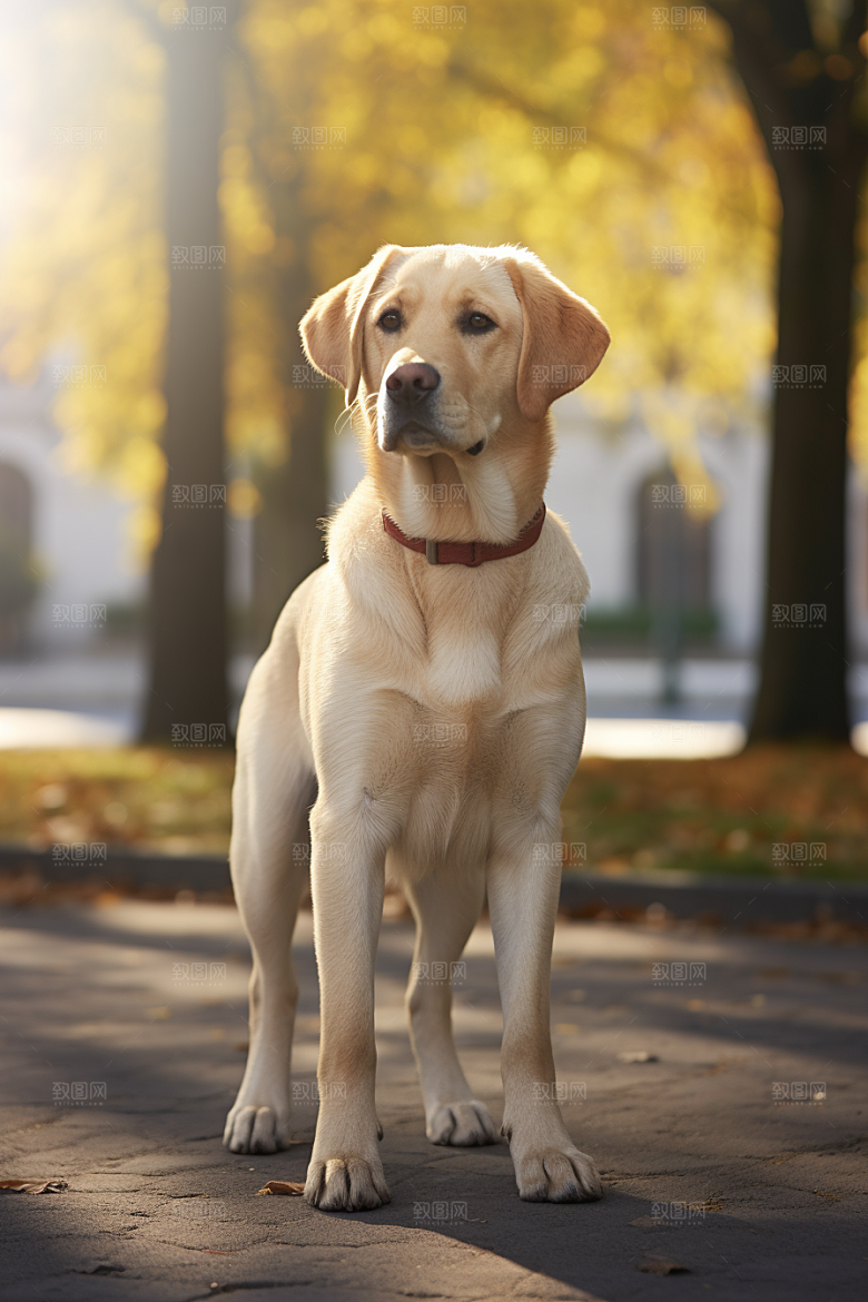 拉布拉多导盲犬动物摄影图