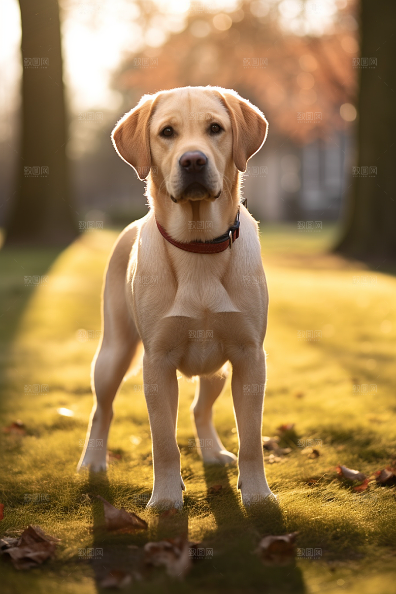 拉布拉多导盲犬动物摄影图