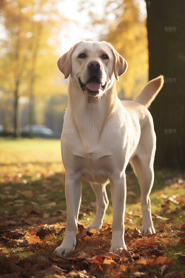 拉布拉多写真导盲犬摄影图