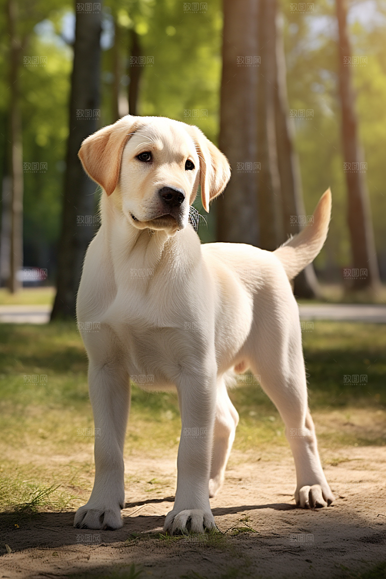 拉布拉多导盲犬高清摄影图