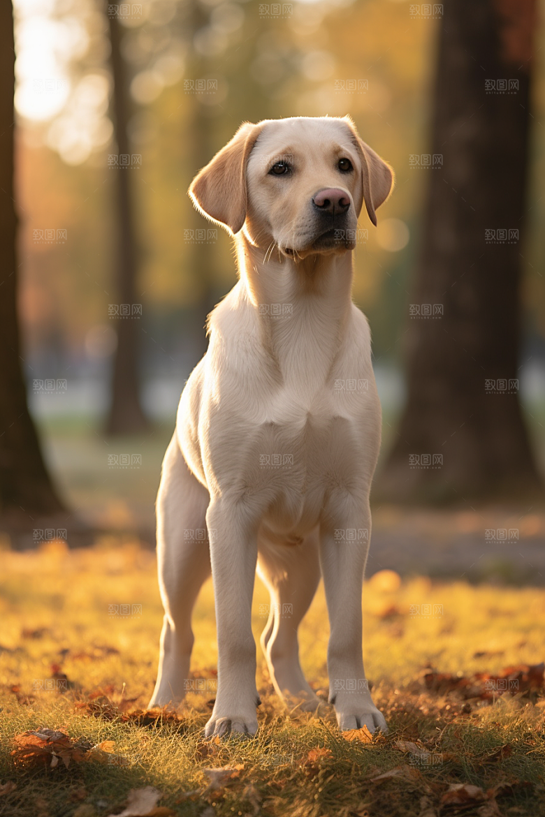 拉布拉多导盲犬伴侣摄影图