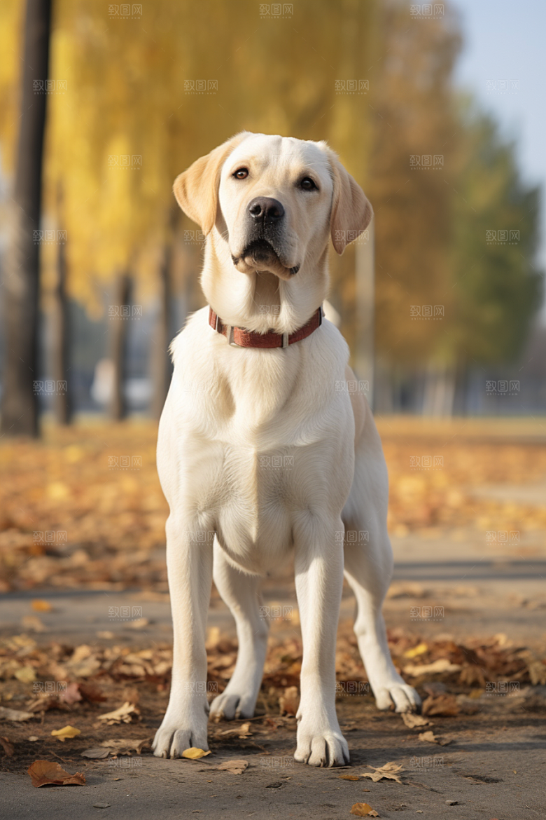 拉布拉多导盲犬伴侣摄影图