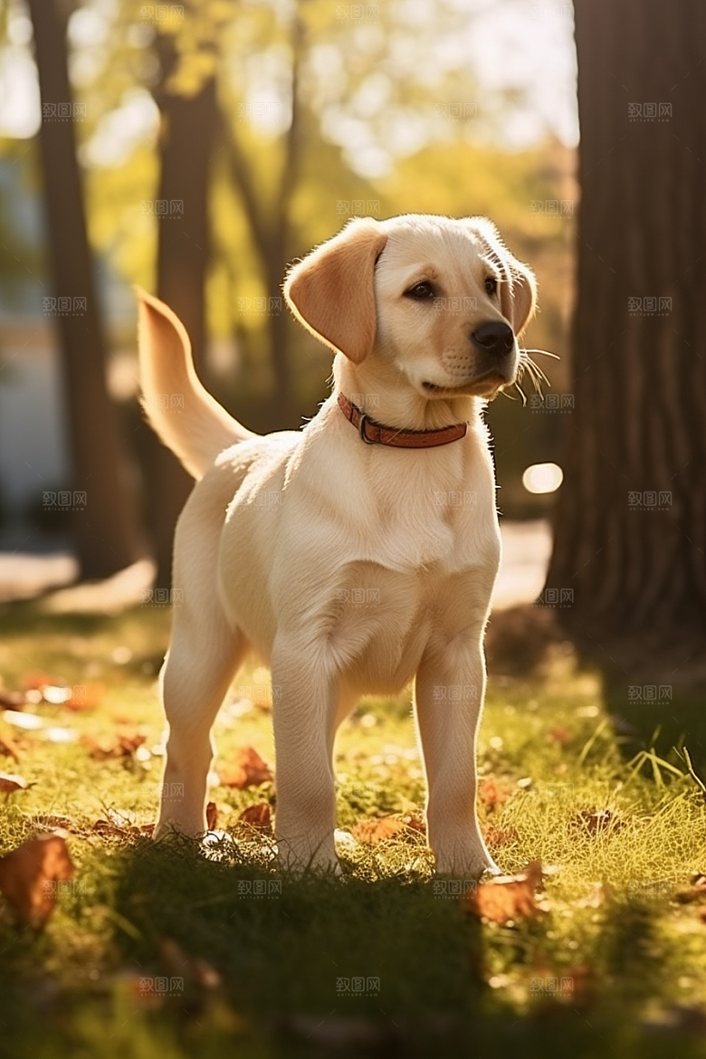 拉布拉多高清导盲犬摄影图