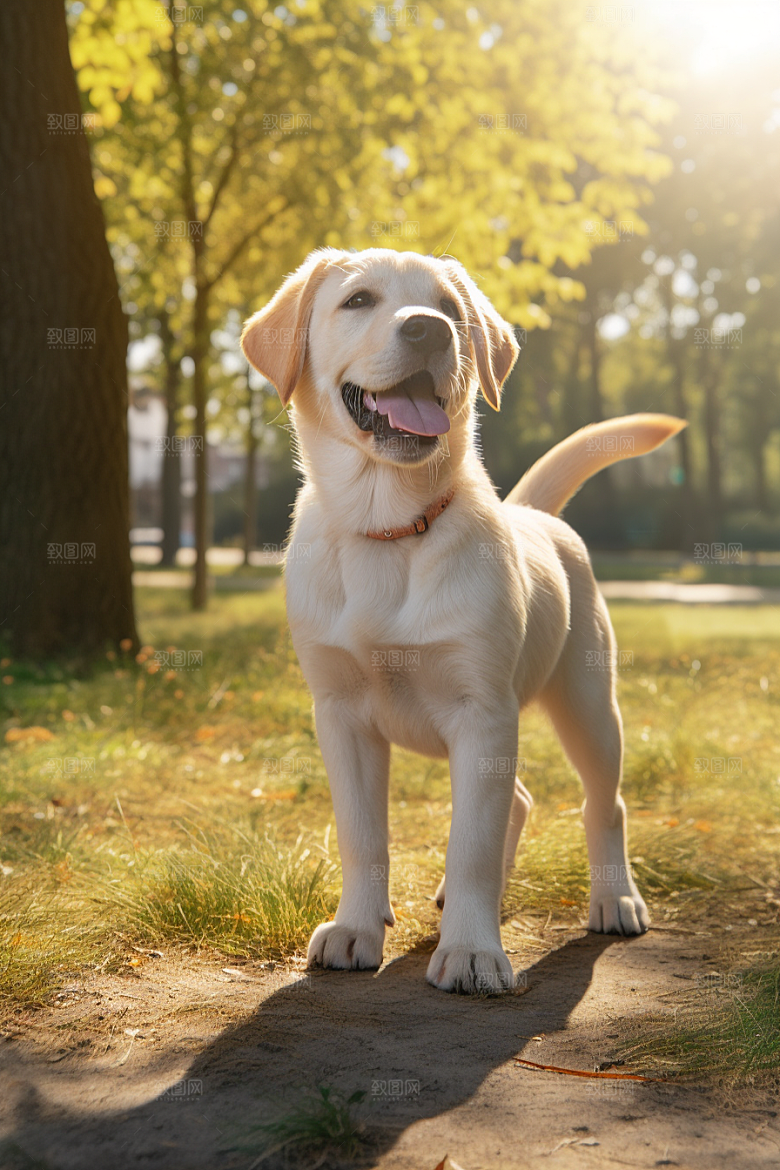 拉布拉多导盲犬高清摄影图