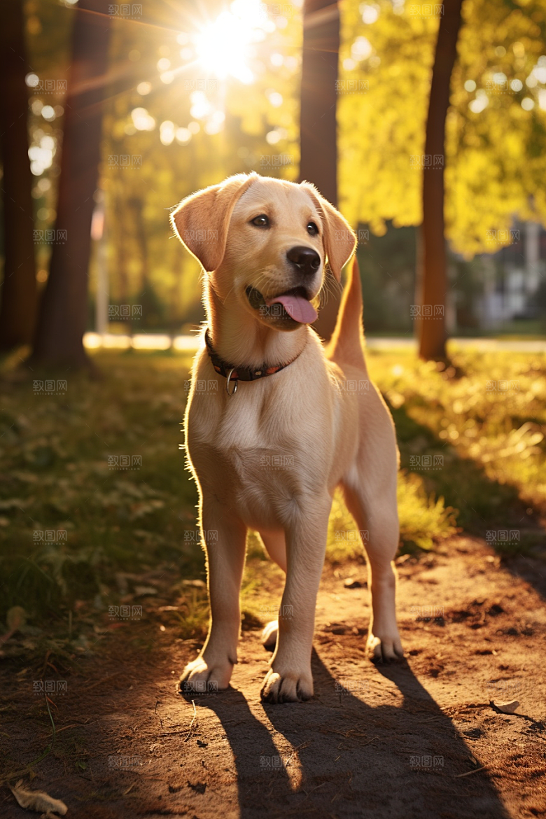 拉布拉多导盲犬高清摄影图