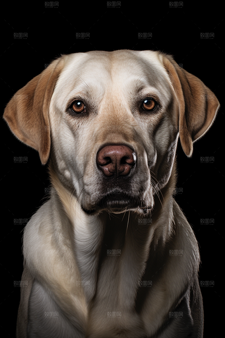 拉布拉多导盲犬动物摄影图