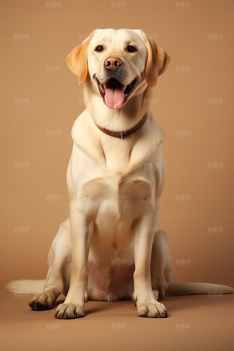 拉布拉多动物导盲犬摄影图