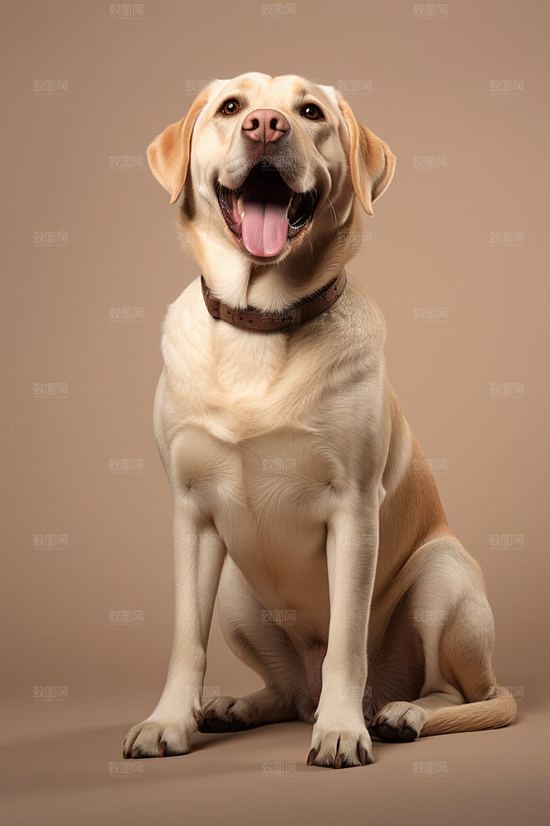 拉布拉多动物导盲犬摄影图