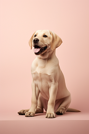 拉布拉多导盲犬伴侣摄影图