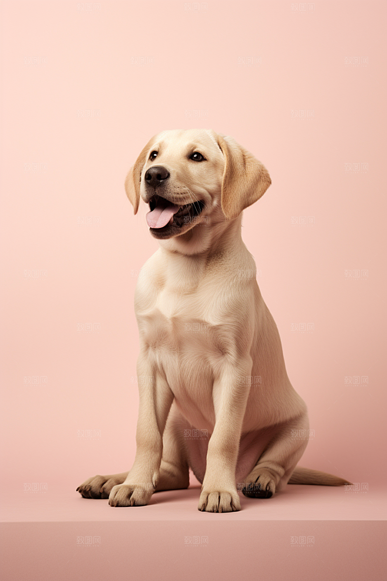 拉布拉多导盲犬伴侣摄影图