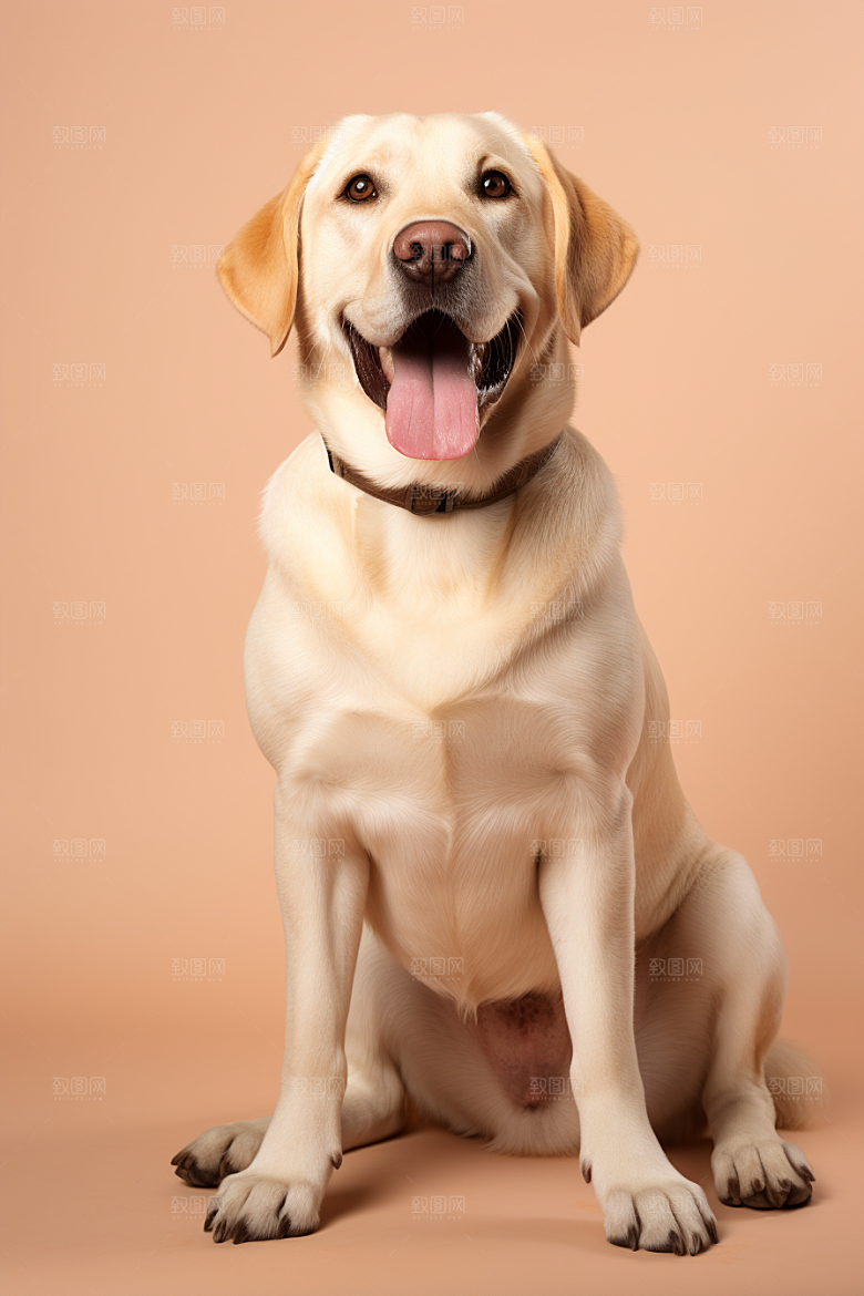 拉布拉多动物导盲犬摄影图