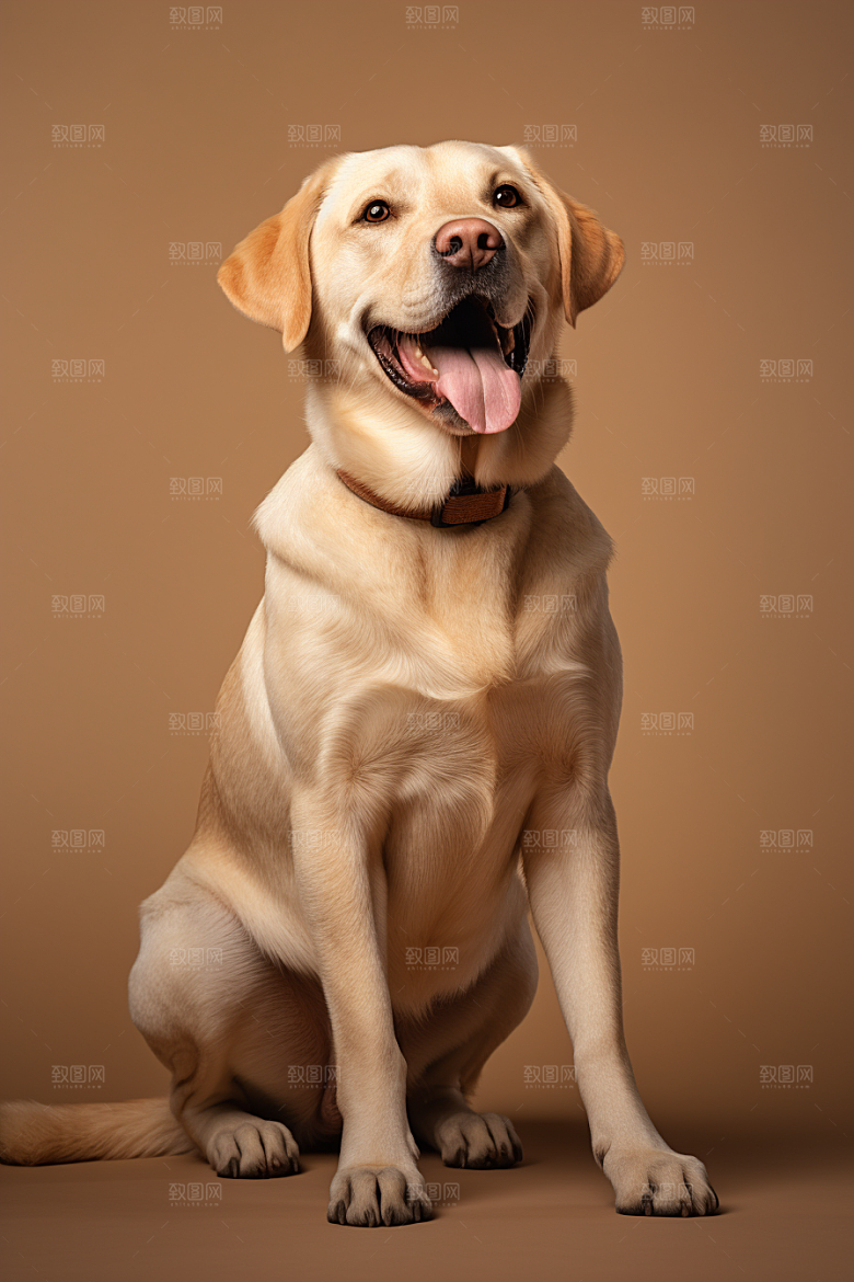 拉布拉多肖像导盲犬摄影图