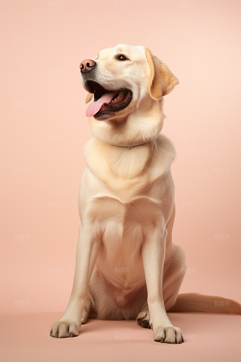 拉布拉多导盲犬宠物摄影图