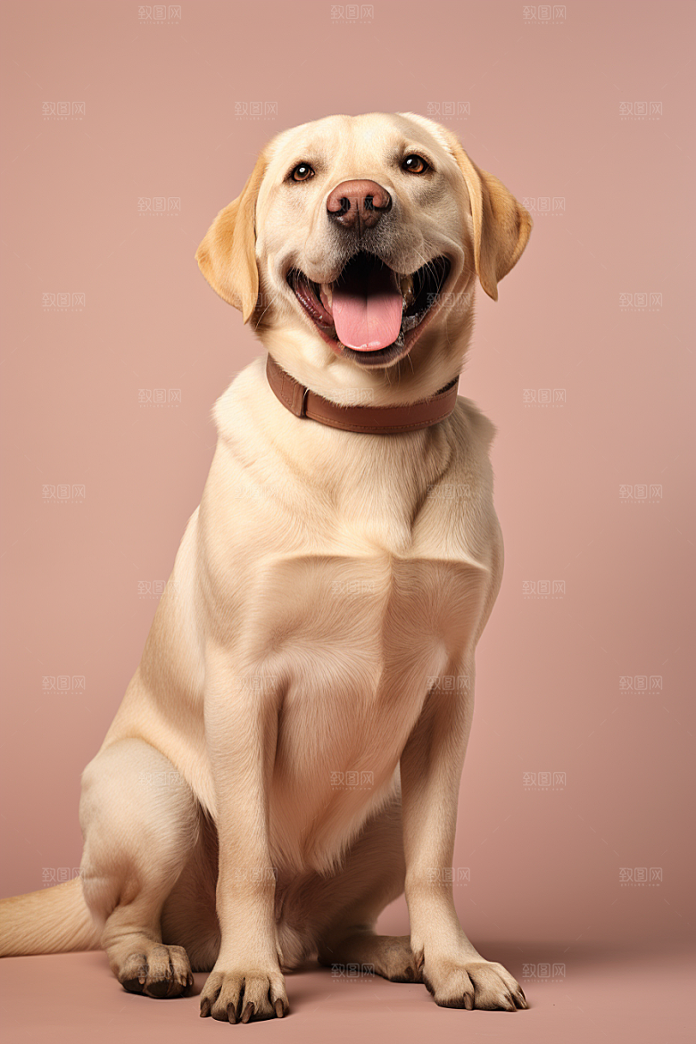 拉布拉多形象导盲犬摄影图