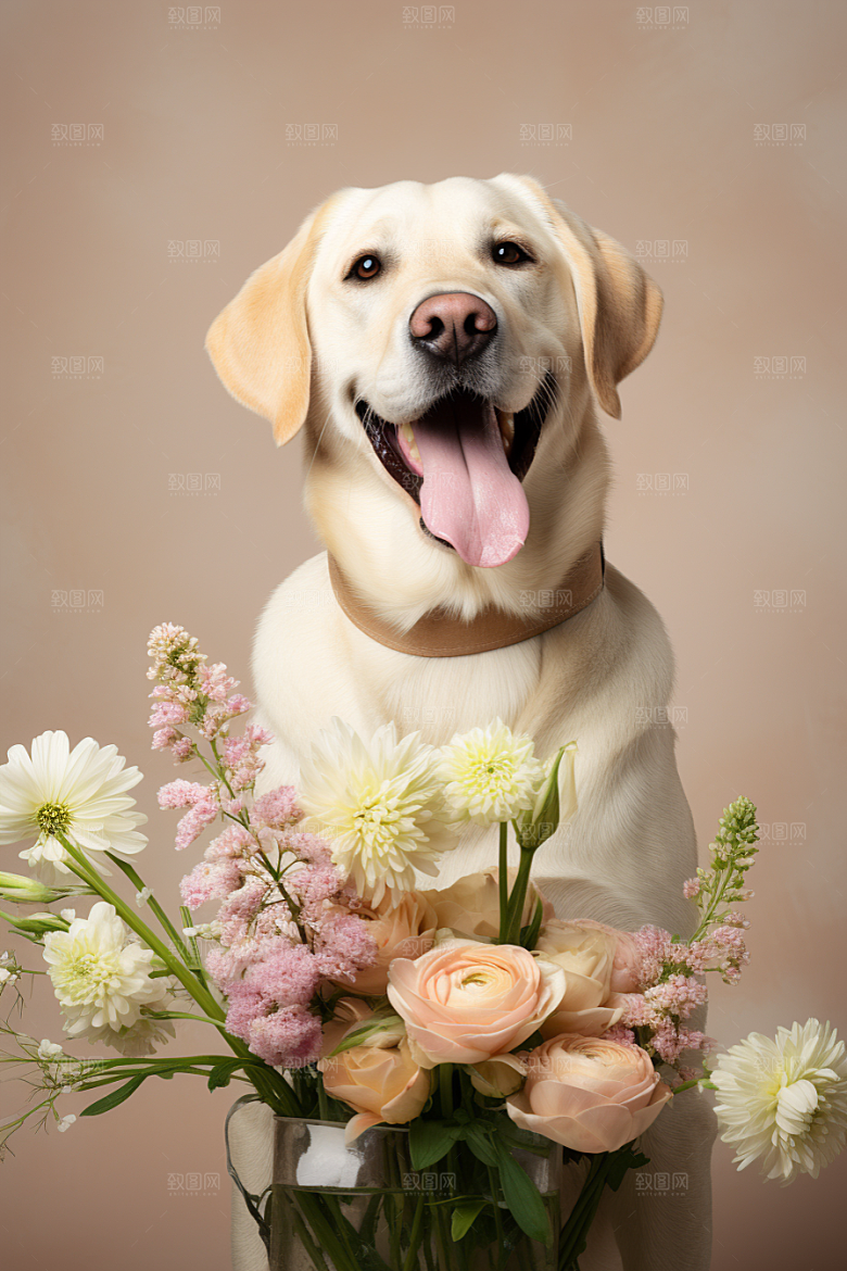 拉布拉多导盲犬高清摄影图