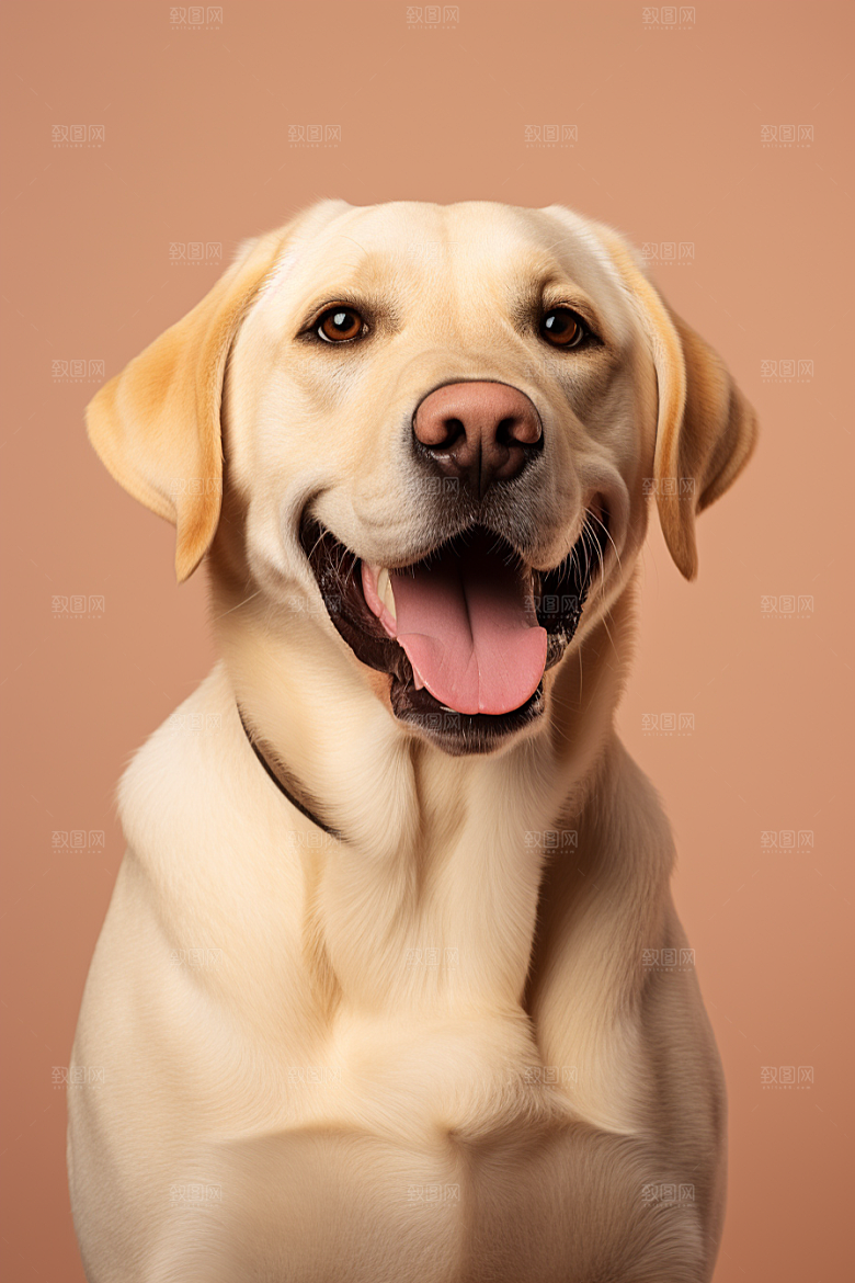 拉布拉多导盲犬写真摄影图