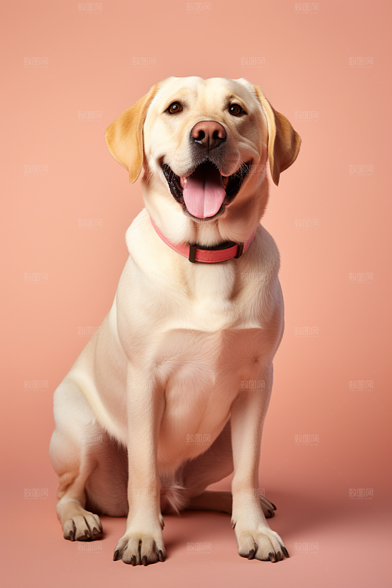 拉布拉多导盲犬伴侣摄影图