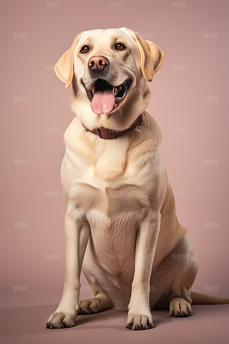 拉布拉多导盲犬伴侣摄影图