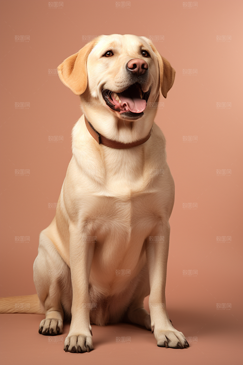 拉布拉多宠物导盲犬摄影图