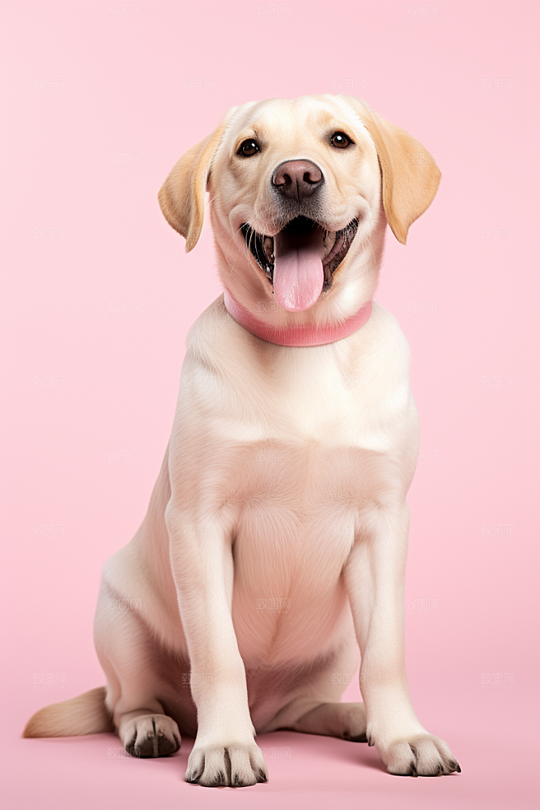 拉布拉多导盲犬写真摄影图
