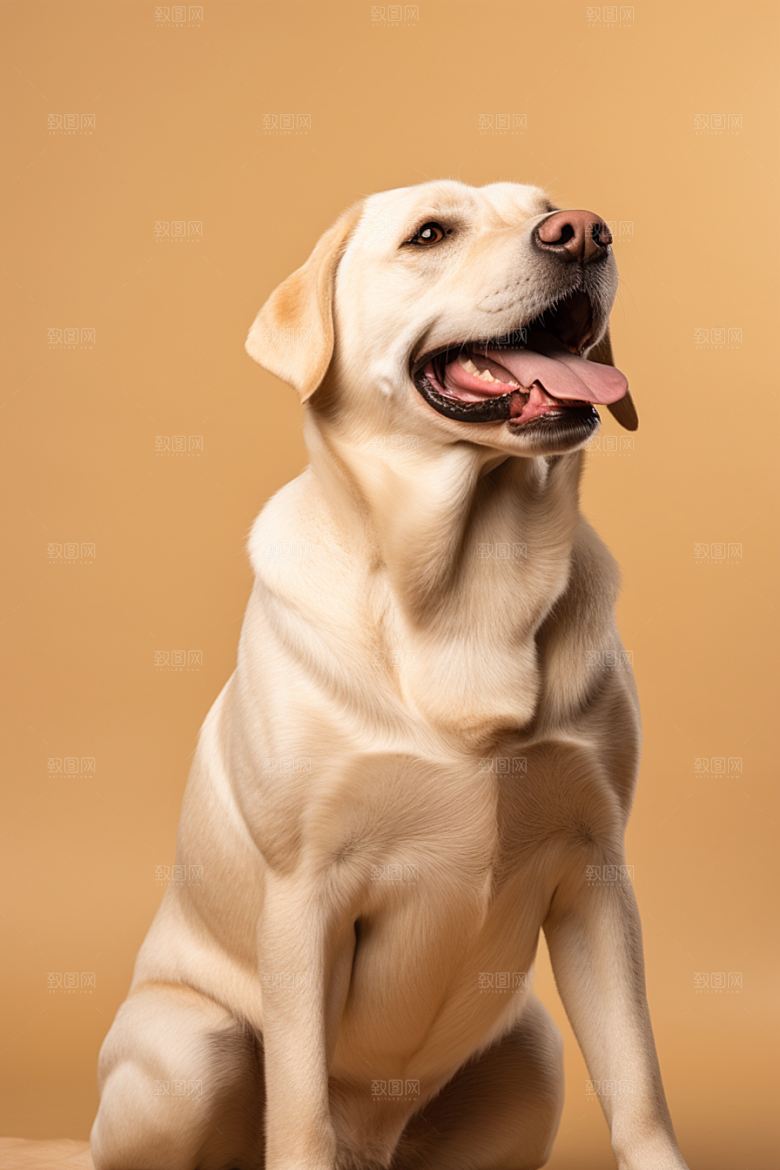 拉布拉多导盲犬写真摄影图
