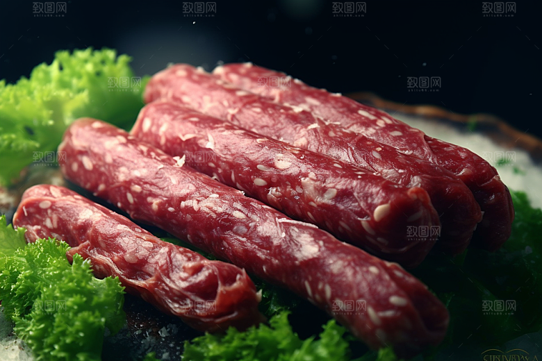 广式腊肠腊味高清摄影图