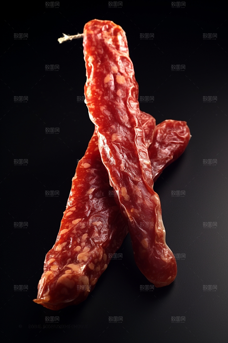广式腊肠美味腊味摄影图