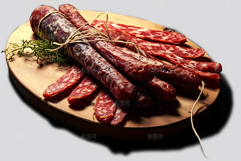 广式腊肠腊味春节摄影图