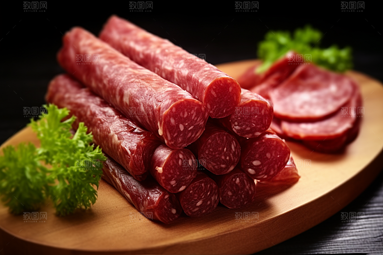 广式腊肠高清美味摄影图