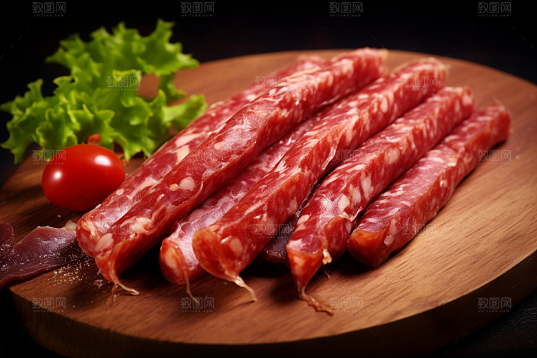 广式腊肠高清腊味摄影图