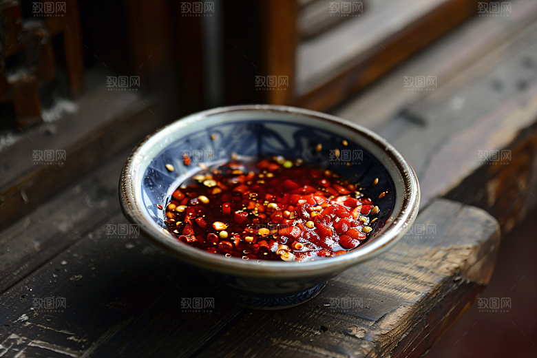辣椒酱麻辣美味摄影图