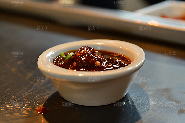 辣椒酱四川美食摄影图