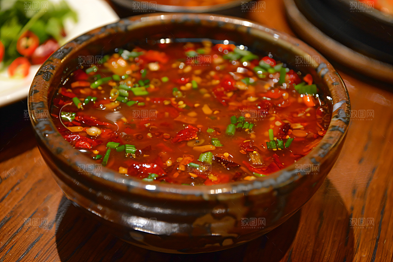 辣椒酱下饭麻辣摄影图