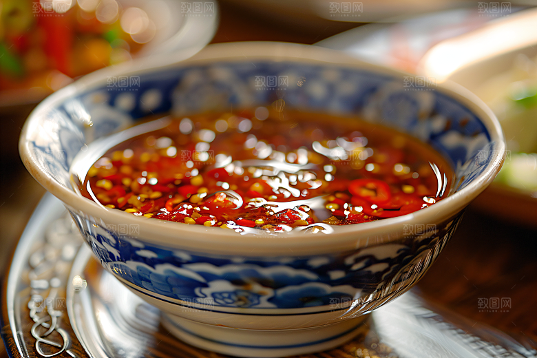 辣椒酱四川美食摄影图