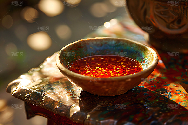 辣椒酱香辣美食摄影图
