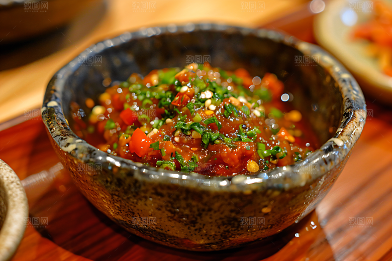 辣椒酱酱料调味料摄影图