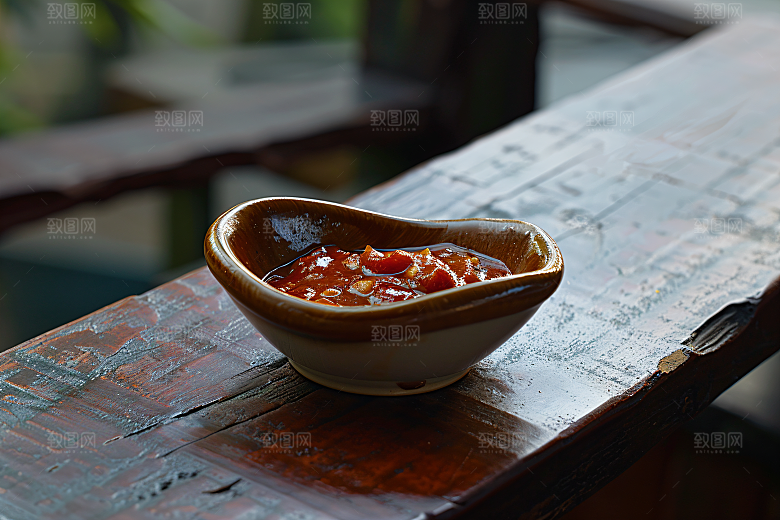 辣椒酱调味料四川摄影图