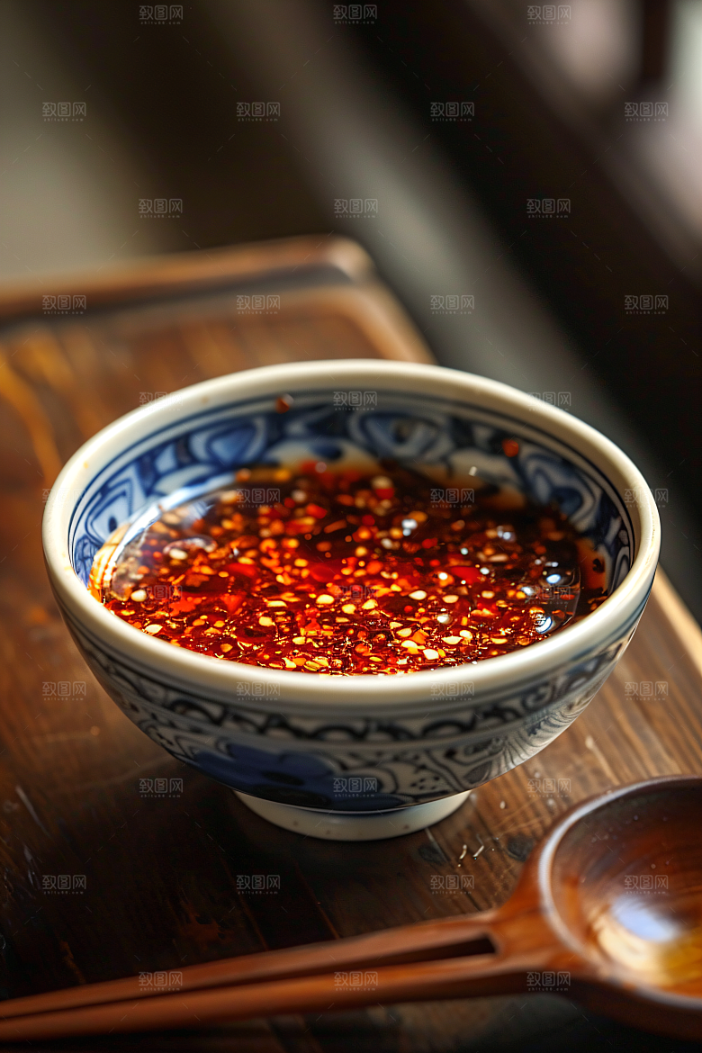 辣椒酱美味香辣摄影图