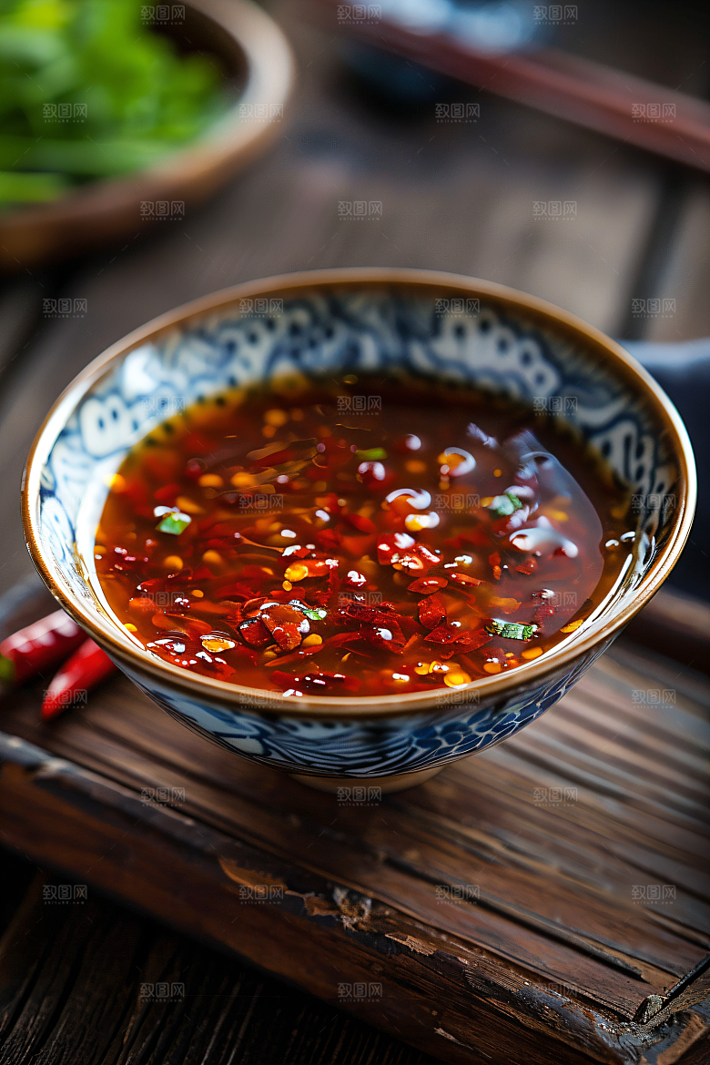 辣椒酱下饭麻辣摄影图