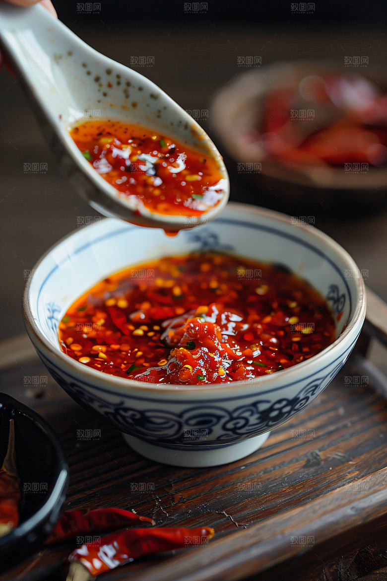 辣椒酱麻辣香辣摄影图