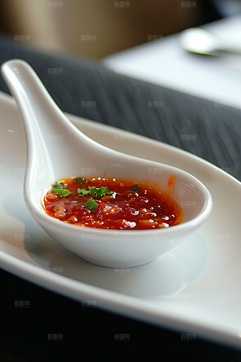 辣椒酱美食调味料摄影图