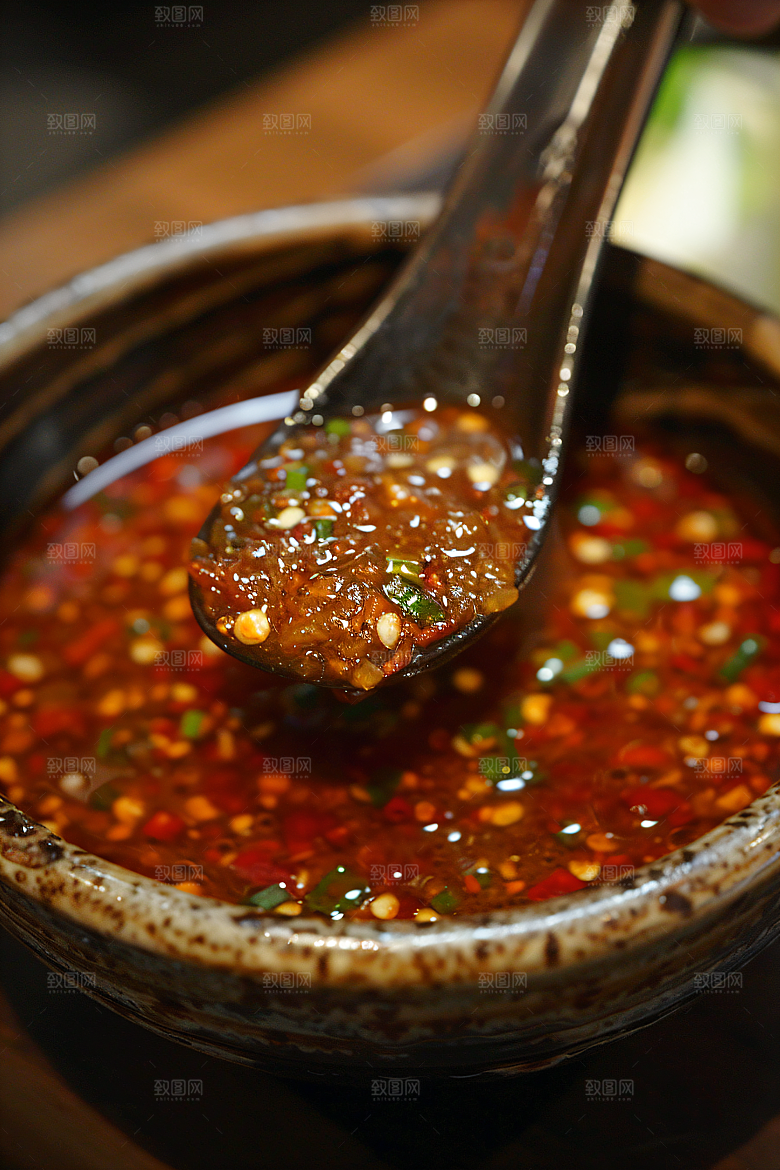 辣椒酱美味酱料摄影图