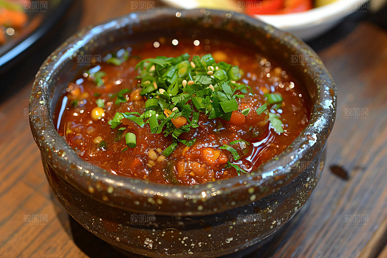 辣椒酱调味料美食摄影图