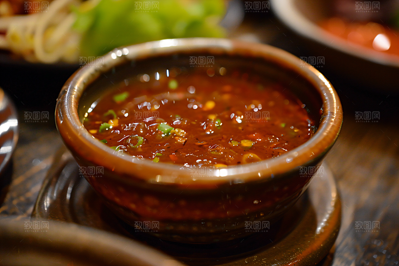 辣椒酱麻辣下饭摄影图