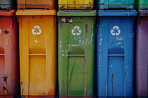 分类垃圾桶环保低碳素材